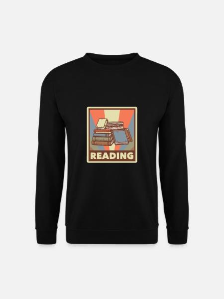 Book Nerd Learning Librarian Reading - Unisex Sweatshirt - black