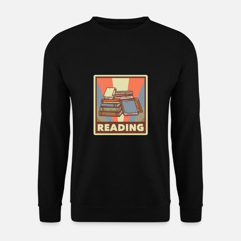 Buch Nerd Lernen Bibliothekar Lesen - Unisex Pullover - Schwarz