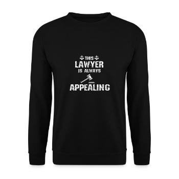 Rechtsanwalt Justiz Berufungsanwalt Rechtsanwalt - Unisex Pullover - Schwarz - Vorne - Alina (178cm) & Michal (187cm)