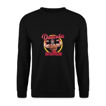Dadcule Dieu grec mais mythologie plus froide - Sweat-shirt Unisexe - noir - Devant - Alina (178cm) & Michal (187cm)