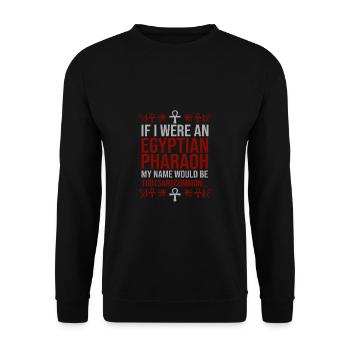 Mythologie égyptienne Tootsarecommon - Sweat-shirt Unisexe - noir - Devant - Alina (178cm) & Michal (187cm)