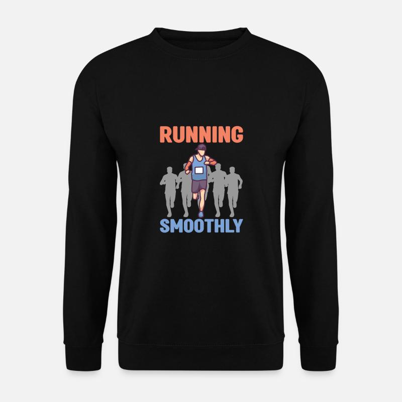 Marathon Running Smoothly Running - Unisex Sweatshirt - black