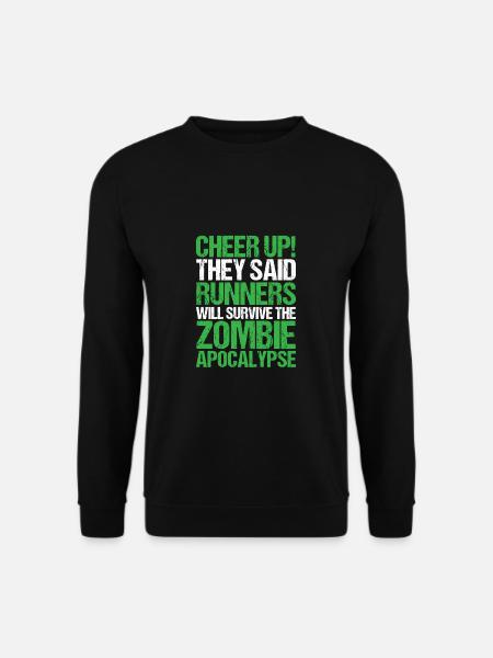 Survive Zombie Apocalypse Running - Unisex Sweatshirt - black