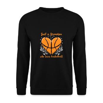 Juste un grand-père qui aime le basket-ball - Sweat-shirt Unisexe - noir - Devant - Alina (178cm) & Michal (187cm)