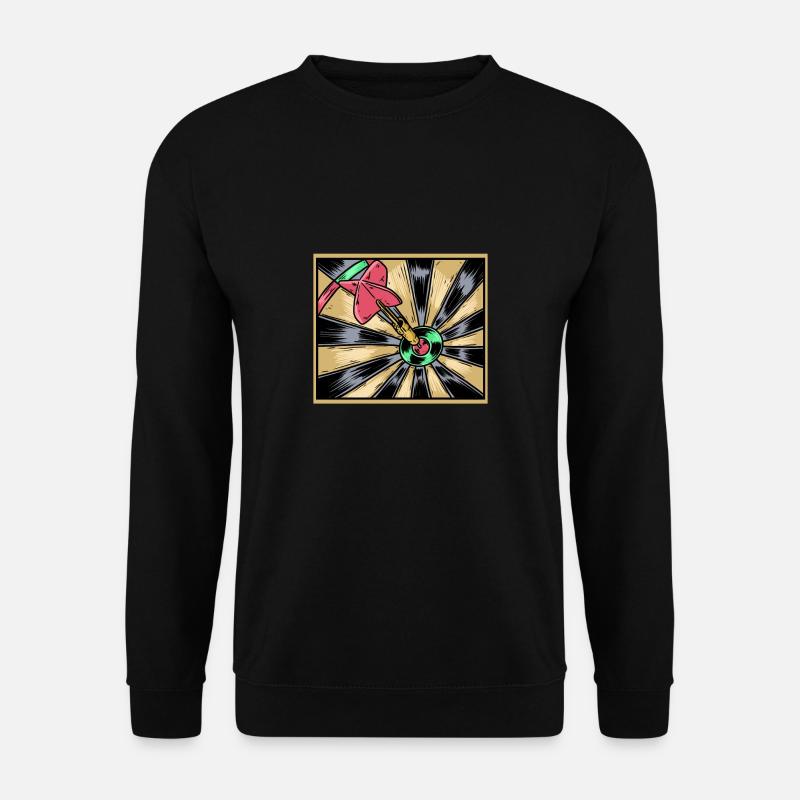 Dartist Darted Bullseye Target Dart - Unisex Sweatshirt - black