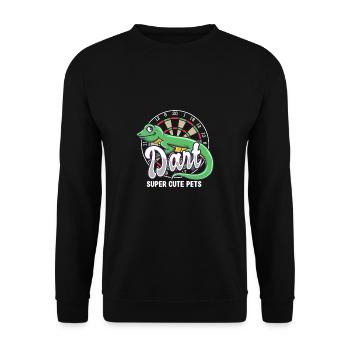 Dart Super Cute Animaux De Compagnie Flèche Bullseye Dart - Sweat-shirt Unisexe - noir - Devant - Alina (178cm) & Michal (187cm)