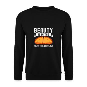 Baker Pie Of The Beholder Baking - Unisex Sweatshirt - black - Front - Alina (178cm) & Michal (187cm)