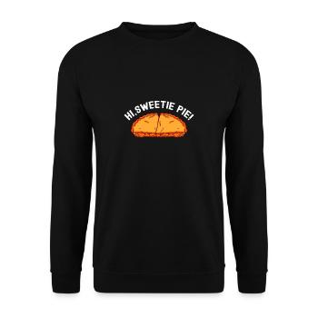 Patissier Baker Hi Sweet Pie Baking - Unisex Sweatshirt - black - Front - Alina (178cm) & Michal (187cm)