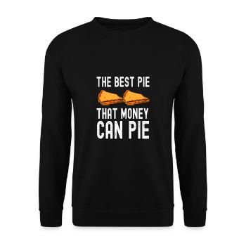 Bäcker Patissier Geld kann Kuchen backen - Unisex Pullover - Schwarz - Vorne - Alina (178cm) & Michal (187cm)