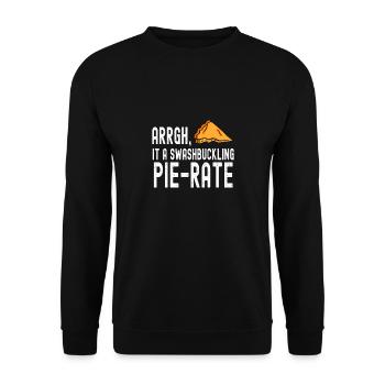Swashbuckling Pie-rate Patissier Baking - Unisex Sweatshirt - black - Front - Alina (178cm) & Michal (187cm)
