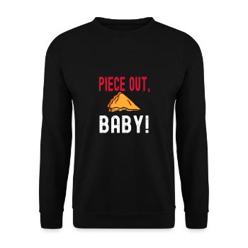 Baker Piece Out Baby Patissier Baking - Unisex Sweatshirt - black - Front - Alina (178cm) & Michal (187cm)