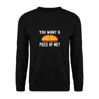 Want Piece Me Patissier Baking - Unisex Sweatshirt - black - Front - Alina (178cm) & Michal (187cm)