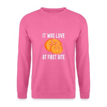 C’était l’amour à la première bouchée de cuisson - Sweat-shirt Unisexe - rose - Devant