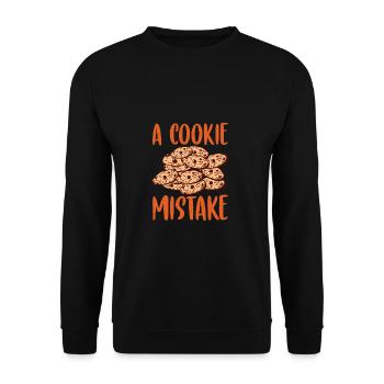 Keks Ein Keks Fehler Teig Keks - Unisex Pullover - Schwarz - Vorne - Alina (178cm) & Michal (187cm)