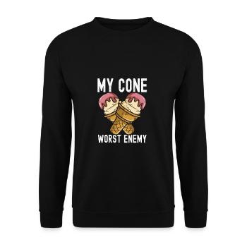 My Cone Worst Enemy Sundae Frosty Cream - Unisex Pullover - Schwarz - Vorne - Alina (178cm) & Michal (187cm)