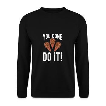 You Cone Do It Scoop Sundae Sweet Cream - Unisex Sweatshirt - black - Front - Alina (178cm) & Michal (187cm)