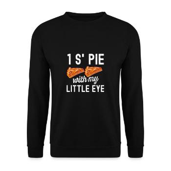 1 S’Pie avec Little Eye Baker Baking - Sweat-shirt Unisexe - noir - Devant - Alina (178cm) & Michal (187cm)