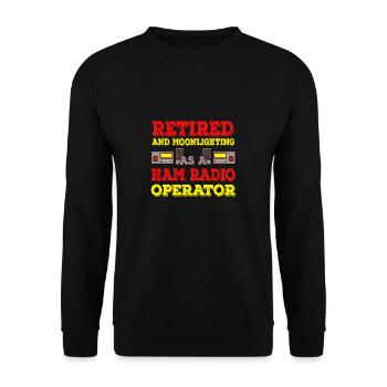 Radioamateur à la retraite - Sweat-shirt Unisexe - noir - Devant - Alina (178cm) & Michal (187cm)