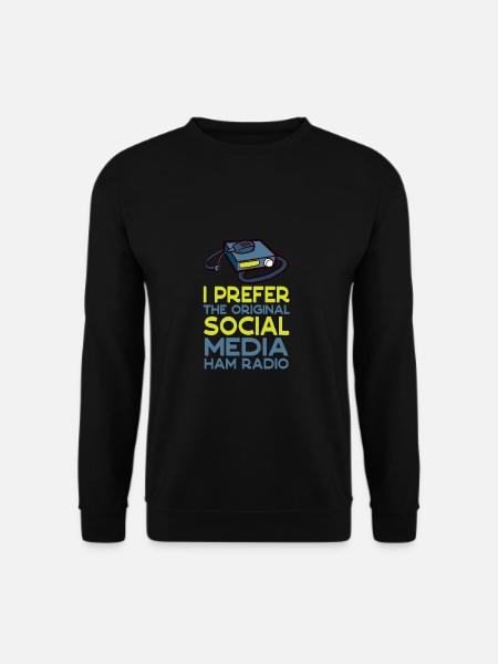 Radio amateur originale sur les réseaux sociaux - Sweat-shirt Unisexe - noir