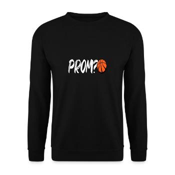 Baller Player Hoops Prom Basketball - Unisex Sweatshirt - black - Front - Alina (178cm) & Michal (187cm)