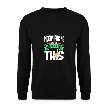 Aerobatics Me Are Like - Unisex Sweatshirt - black - Front - Alina (178cm) & Michal (187cm)