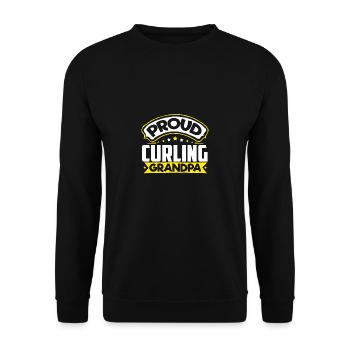 Sports Papi Curling Papi - Sweat-shirt Unisexe - noir - Devant - Alina (178cm) & Michal (187cm)