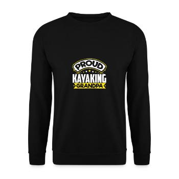 Sports Papy Kayak Papi - Sweat-shirt Unisexe - noir - Devant - Alina (178cm) & Michal (187cm)