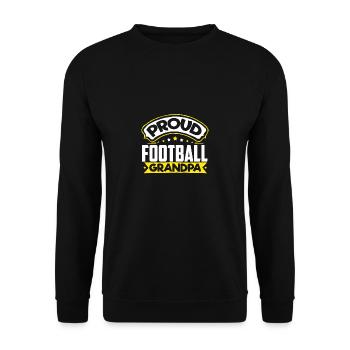 Sports Papy Football Papi - Sweat-shirt Unisexe - noir - Devant - Alina (178cm) & Michal (187cm)