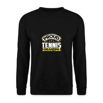 Sports Papy Tennis Papi - Sweat-shirt Unisexe - noir - Devant - Alina (178cm) & Michal (187cm)