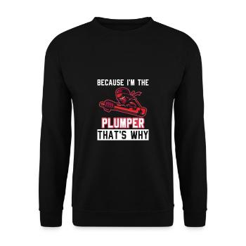 Clé que vous ne comprendriez pas plombier - Sweat-shirt Unisexe - noir - Devant - Alina (178cm) & Michal (187cm)