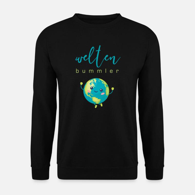 Weltenbummler - Unisex Pullover - Schwarz