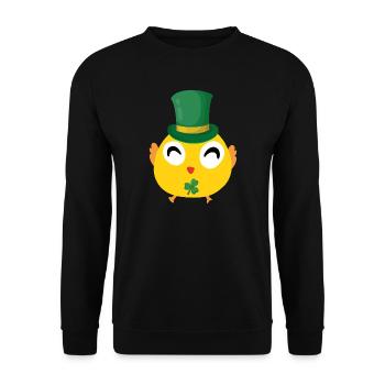 Fête de la Saint-Patrick des poussins irlandais - Sweat-shirt Unisexe - noir - Devant - Alina (178cm) & Michal (187cm)