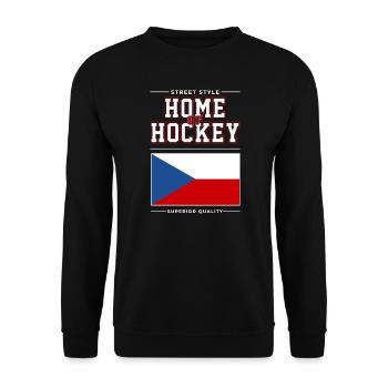 La maison du hockey - Sweat-shirt Unisexe - noir - Devant - Alina (178cm) & Michal (187cm)