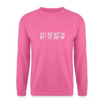 Oxford Koordinaten - Unisex Pullover - Pink - Vorne