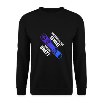Snowboard freestyle Snowboarder Snowboard-Brett - Unisex Pullover - Schwarz - Vorne - Alina (178cm) & Michal (187cm)