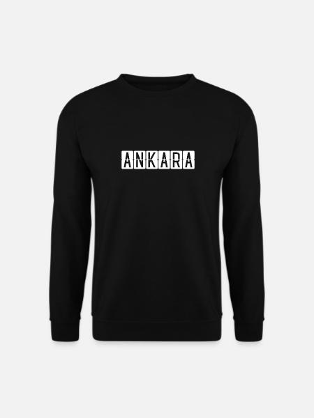 Ankara Flughafentafel - Unisex Pullover - Schwarz