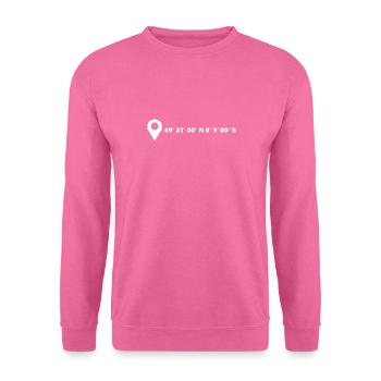Neustadt an der Weinstraße coordinates - Unisex Sweatshirt - pink - Front