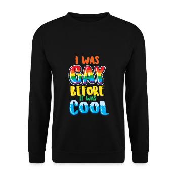 Gay Pride Gay Lesbienne LGBT LGBTQ cadeau - Sweat-shirt Unisexe - noir - Devant - Alina (178cm) & Michal (187cm)