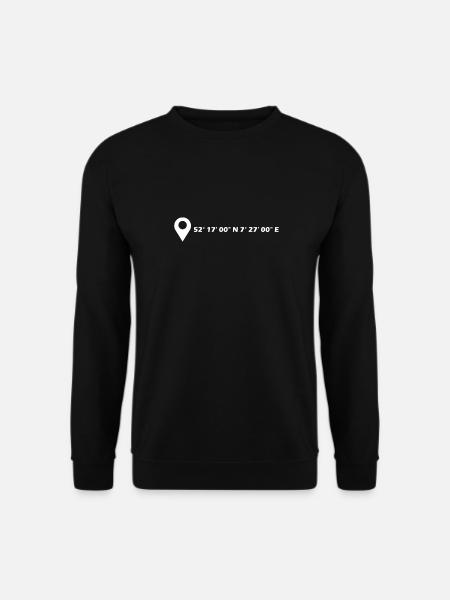 Rhine coordinates - Unisex Sweatshirt - black