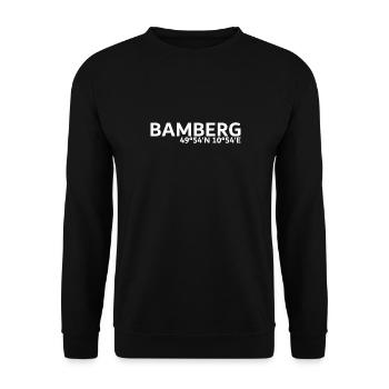 Bamberg coordinates - Unisex Sweatshirt - black - Front - Alina (178cm) & Michal (187cm)