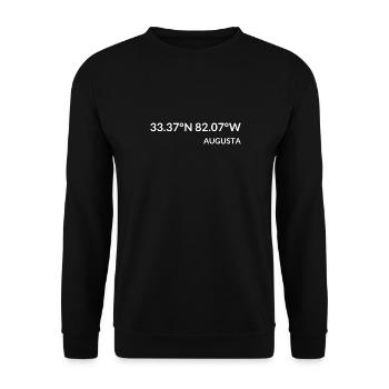 Augusta, Géorgie, États-Unis Coordonnées - Sweat-shirt Unisexe - noir - Devant - Alina (178cm) & Michal (187cm)