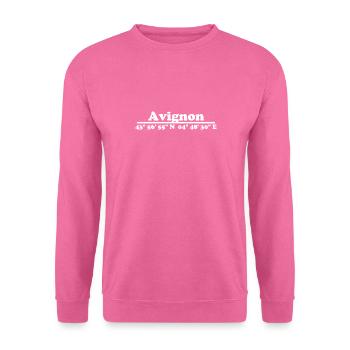 Avignon Koordinaten - Unisex Pullover - Pink - Vorne