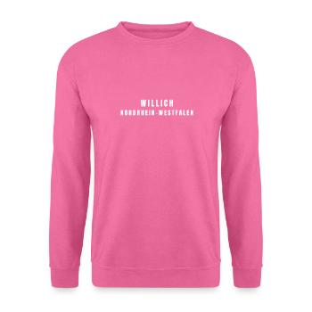 Willich, Rhénanie-du-Nord-Westphalie - Sweat-shirt Unisexe - rose - Devant