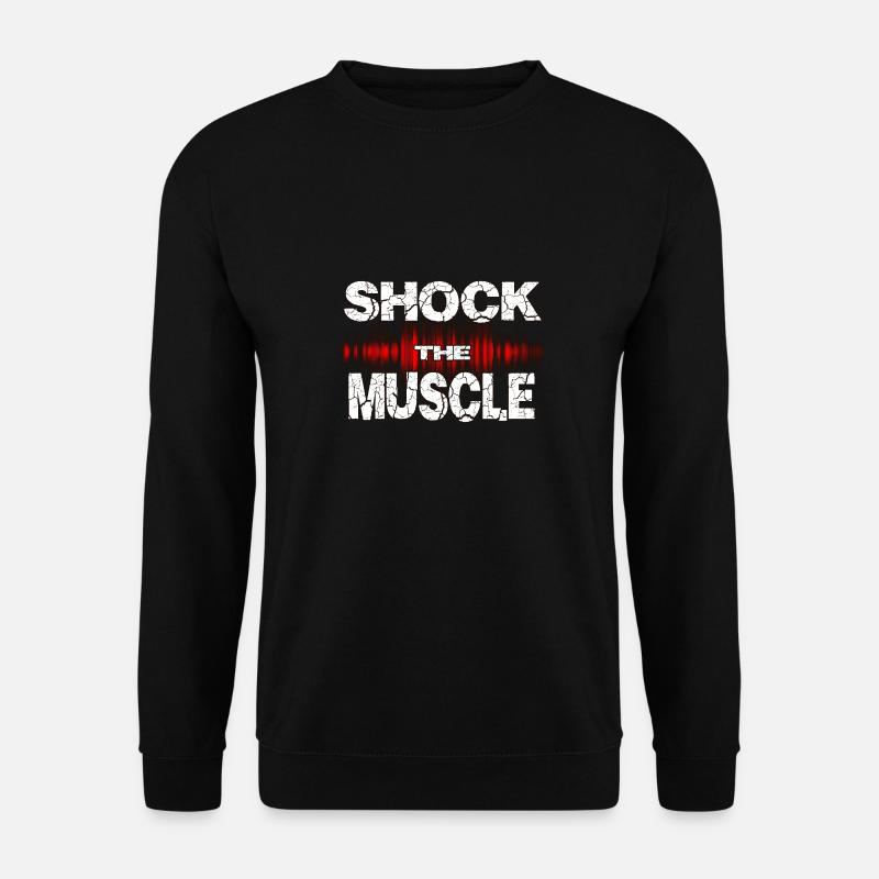 bodybuilding shock muskel pump sport protein fit - Unisex Pullover - Schwarz