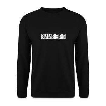 Panneau de l’aéroport de Bamberg - Sweat-shirt Unisexe - noir - Devant - Alina (178cm) & Michal (187cm)