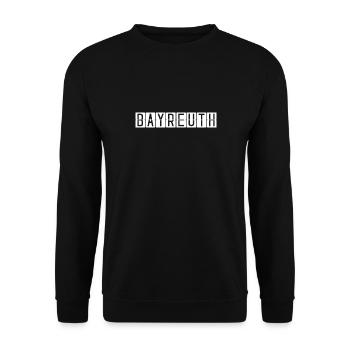 Bayreuth Airport Sign - Unisex Sweatshirt - black - Front - Alina (178cm) & Michal (187cm)