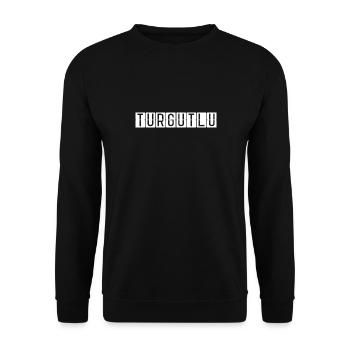 Turgutlu Airport Sign - Unisex Sweatshirt - black - Front - Alina (178cm) & Michal (187cm)