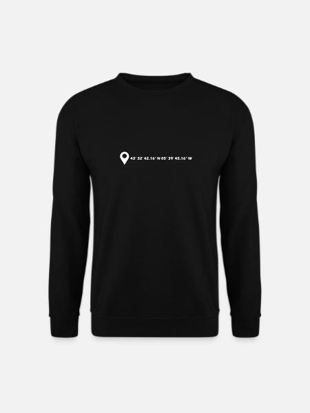 Gijón coordinates - Unisex Sweatshirt - black