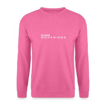 Sinaloa Mexiko Koordinaten - Unisex Pullover - Pink - Vorne
