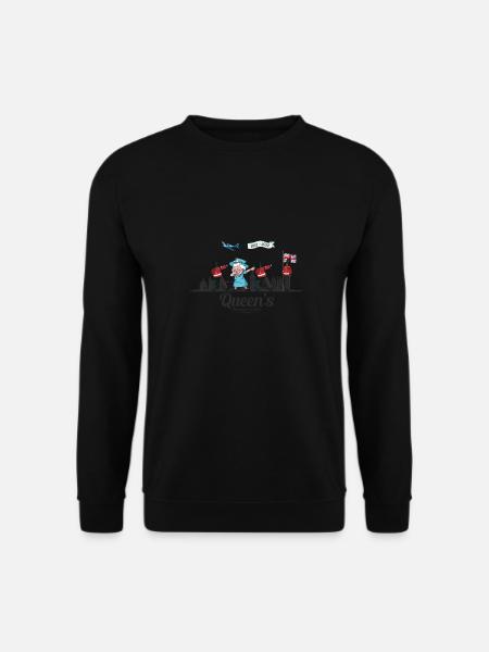 Dabbing British Queen Monarchy Platin-Jubiläum - Unisex Pullover - Schwarz